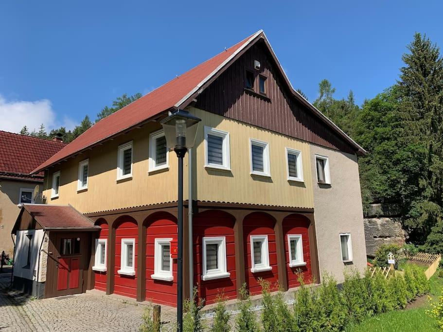Waldferienhaus Dunja Mit Whirlpool, Sauna U Garten Hain  Buitenkant foto