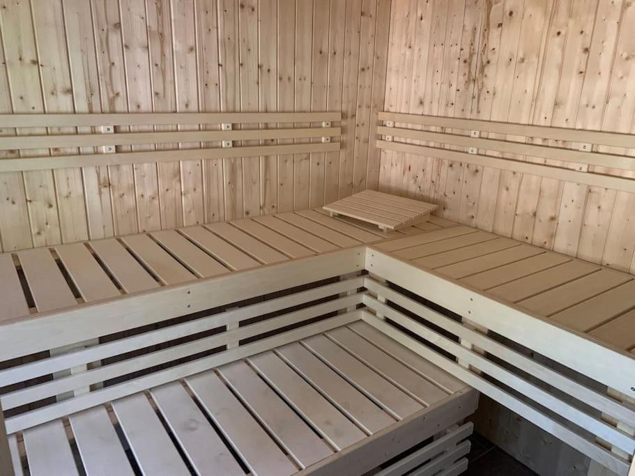 Waldferienhaus Dunja Mit Whirlpool, Sauna U Garten Hain  Buitenkant foto