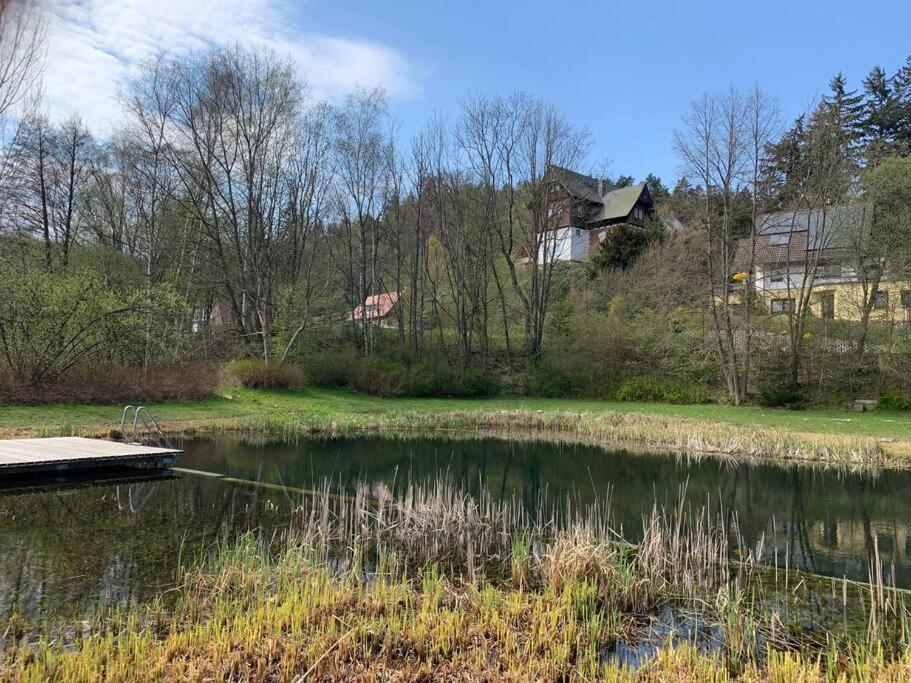 Waldferienhaus Dunja Mit Whirlpool, Sauna U Garten Hain  Buitenkant foto
